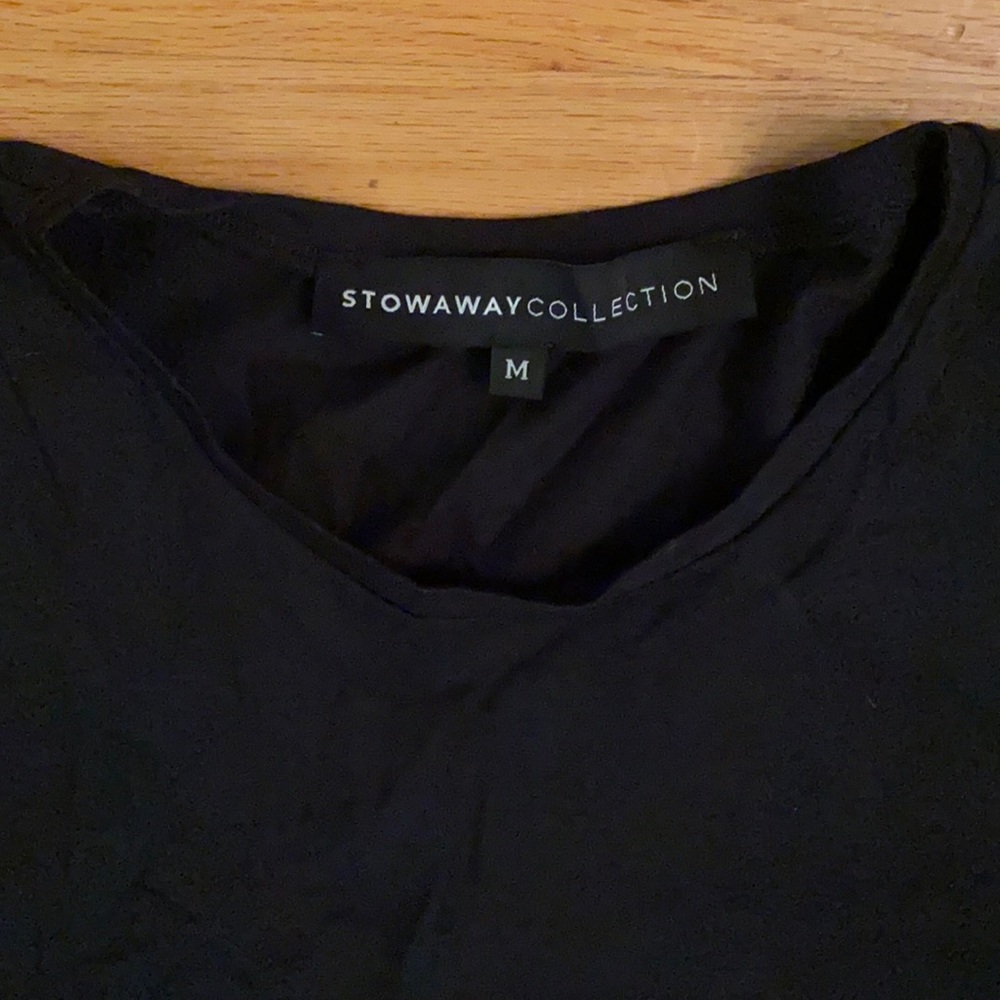 Stowaway Collection Black Dress Size M maternity
